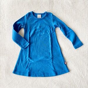 City Threads Long Sleeve Knit A-Line Dress - Crayon Blue - Baby Girl Size 18-24M